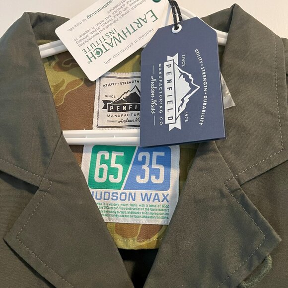 NEW w/tags. Penfield men's waterproof jacket. sz L. khaki. - Picture 2 of 3